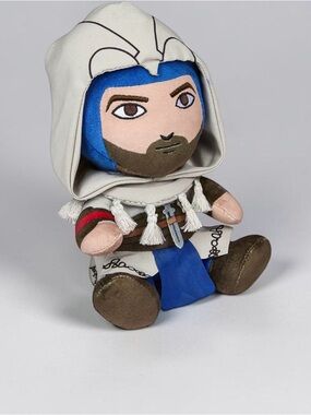 Blue-Hooded Plush Adventure Doll for Kids